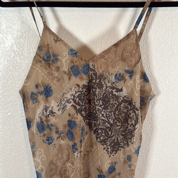 Tu-Lips Vintage Boho Slip Maxi Dress Forest Fairy Y2K 90s Prom Dress Size Large - Picture 2 of 6